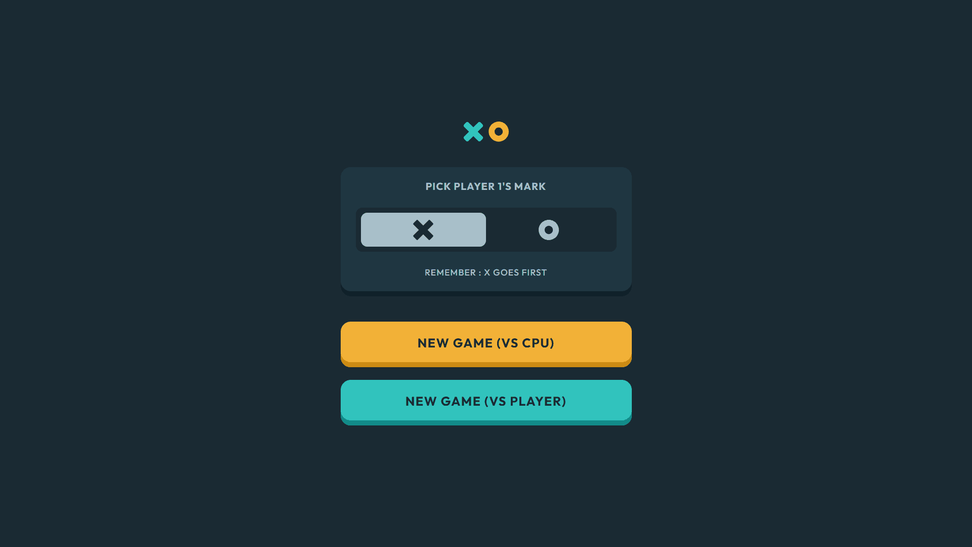 Captura del reto: Tic Tac Toe game